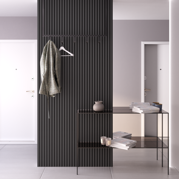 Панель Стеновая Акустическая Stella Комфорт, Делюкс, Антрацит, 2780х600х9, (упак.1шт.)